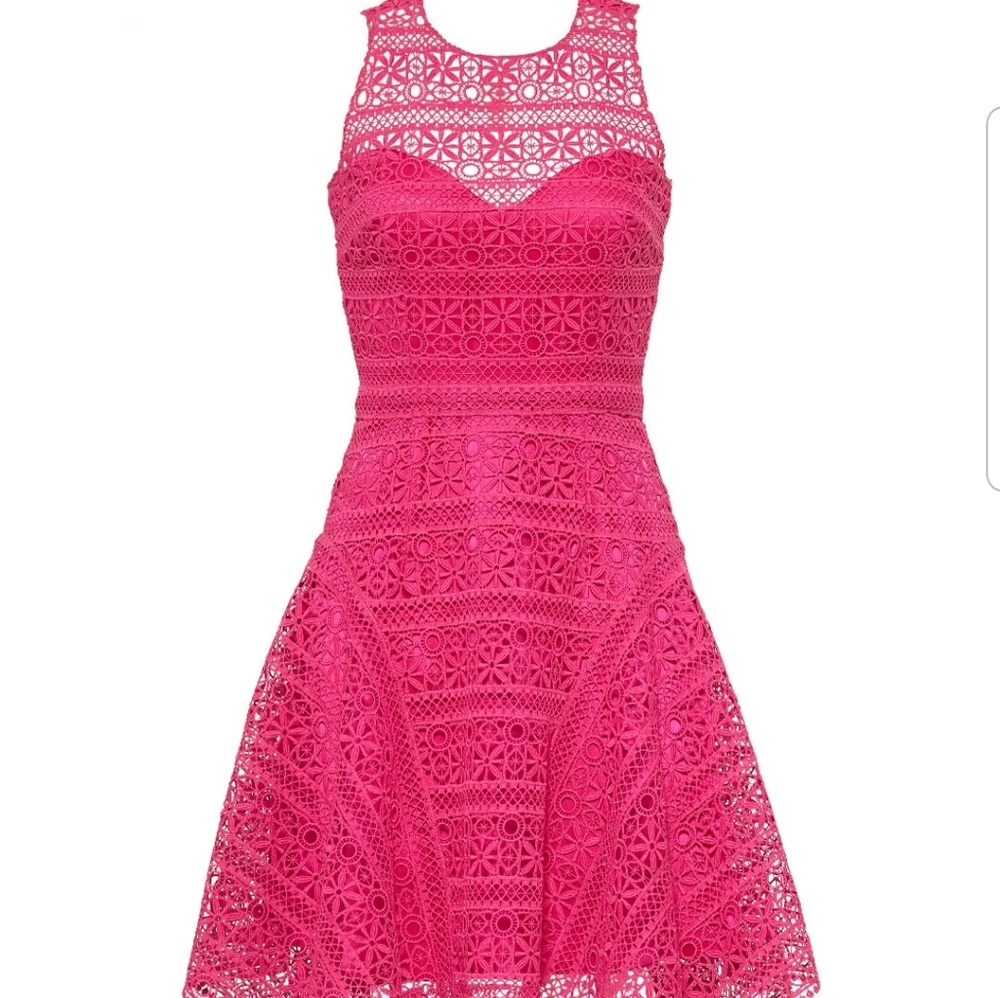 Beautiful designer Fuschia handkerchief dress